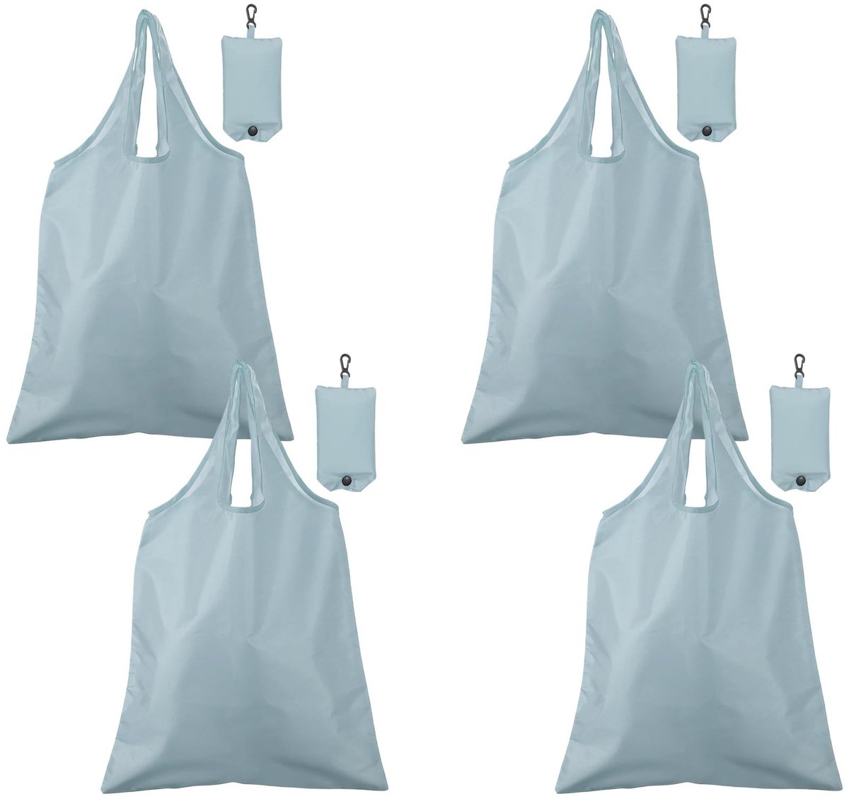 Omgoods - Set van 4 Opvouwbare Reusable Reistentassen met Handvatten