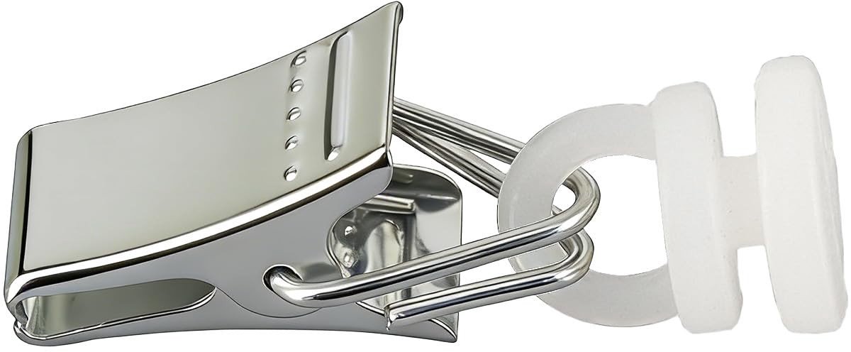 Omgoods - Metalen Gordijnclips en Rollers - 120 Stuks voor Gordijnrails