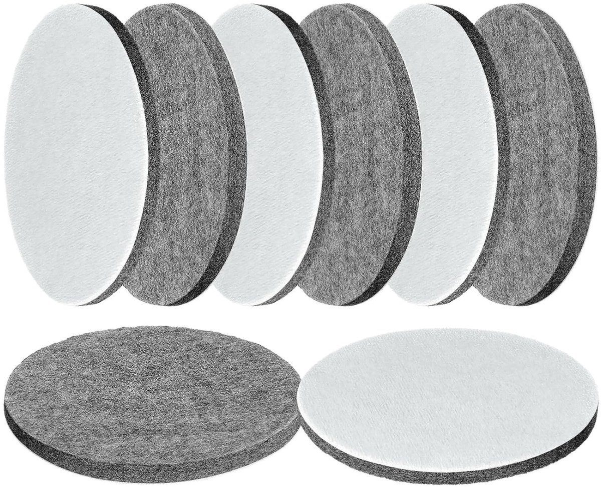 8 Stuks Polijstpads 125 mm, Polijstvilt, Klittenband Polijstpads | Polijstvilt 125 mm, Excentrische Schuurmachine, Polijstschijf Compatibel met Bosch, voor Polijstmachine, Autopolijstmachines