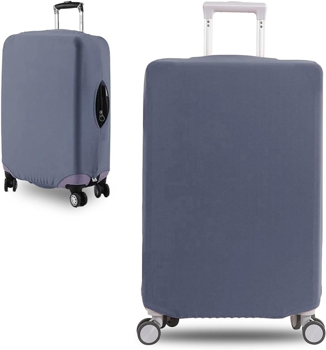 1 stuk kofferafdekking, afdekking voor koffer, bagagebescherming, kofferafdekking, herbruikbaar, ideaal voor reizen (grijs, L)