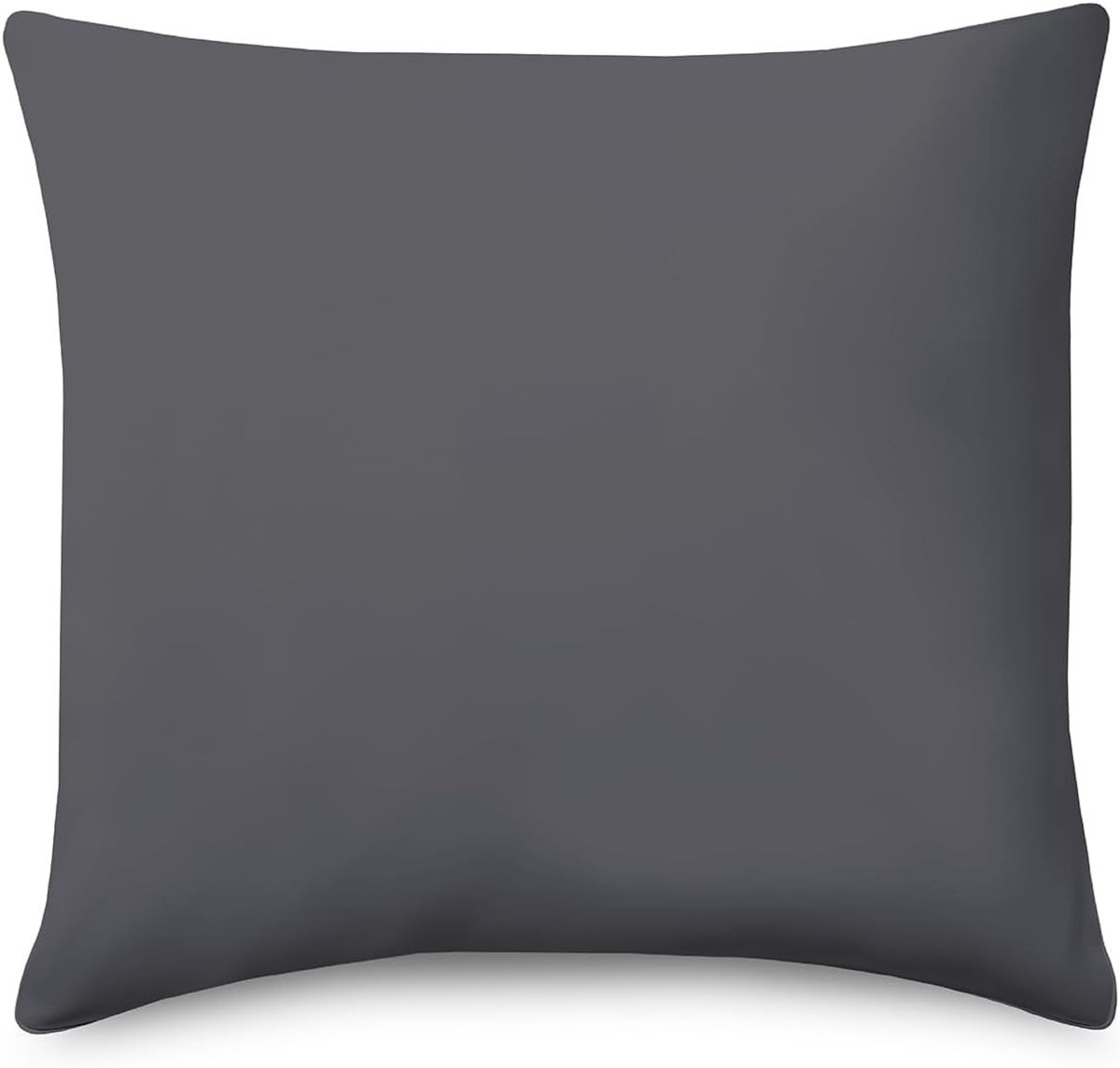 Omgoods - Premium Mako Kussensloop 60 x 60 cm Donkergrijs