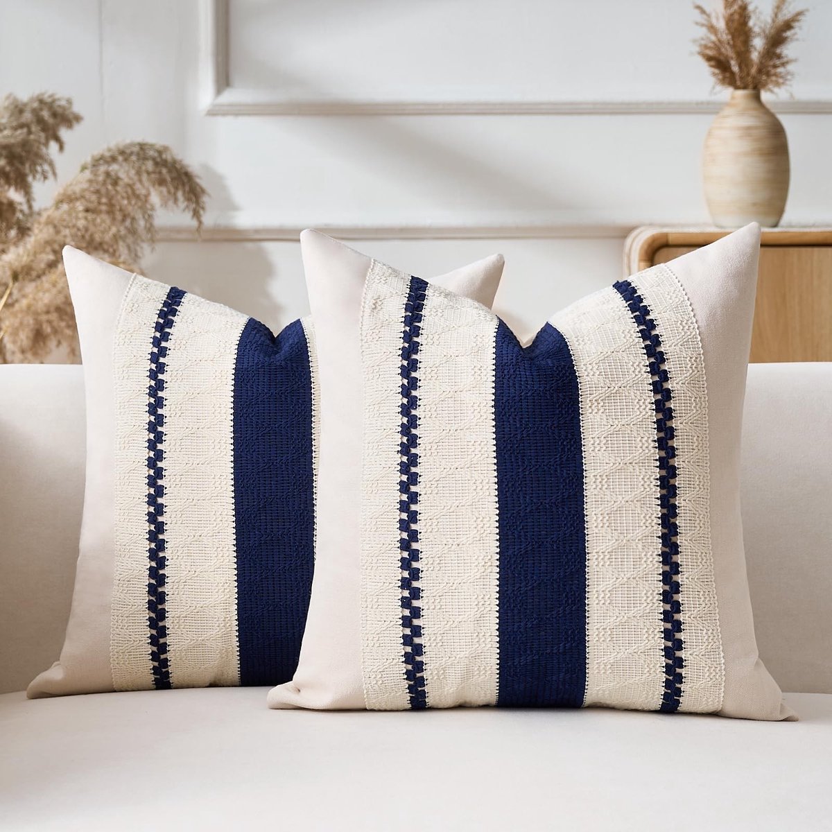 Omgoods - Set van 2 Boho Kussenhoezen 45x45 cm - Moderne decoratie voor woonkamer