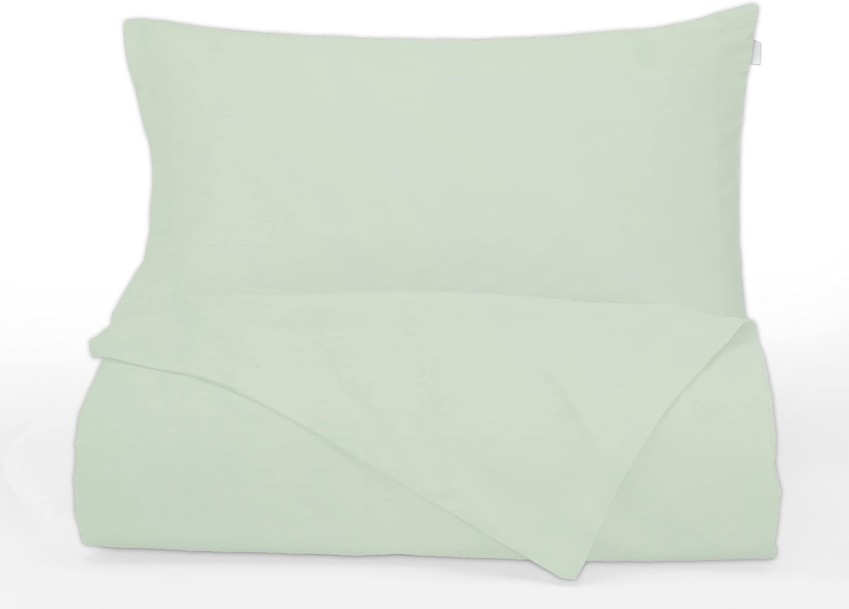 Omgoods - Bianca Bedlinnen Set - Effen Lichtgroen, 210 x 280 cm