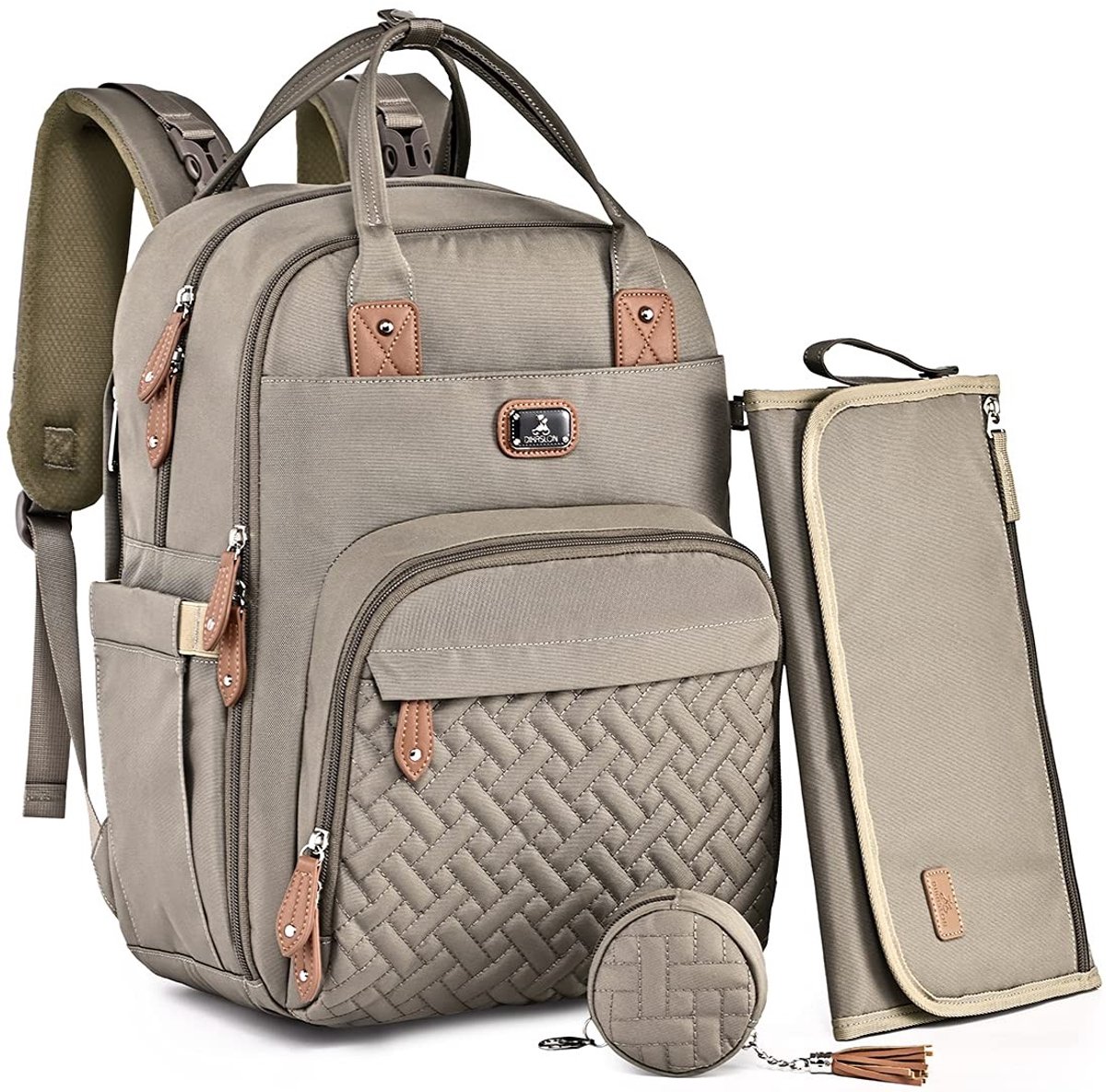 Omgoods - Verzorging Backpack met Verschoonmat en Fopspeenhouder - Voor Baby's