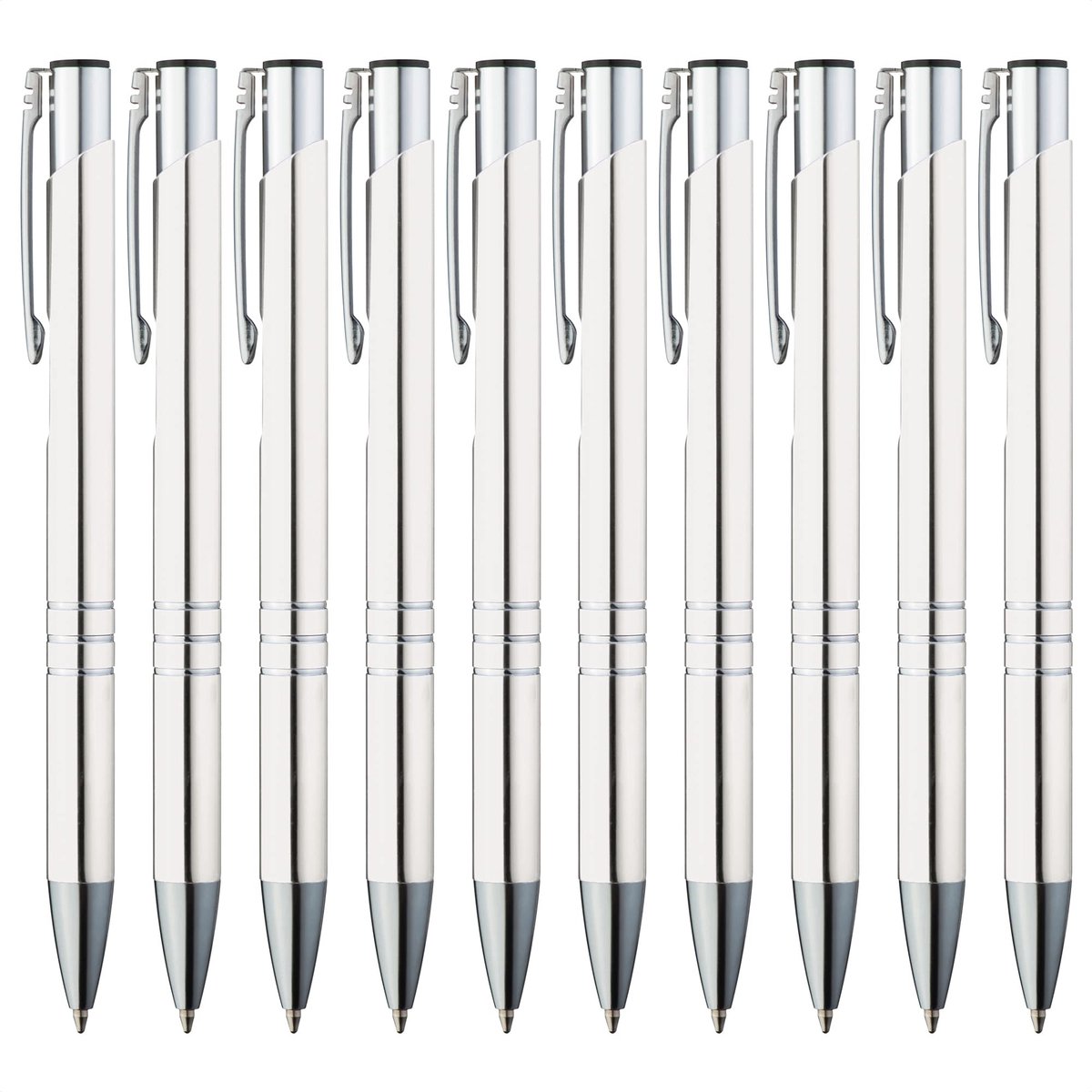 Omgoods - 20-delige Premium Balpen Set - Blauw Inkt Voor Zacht Schrijven