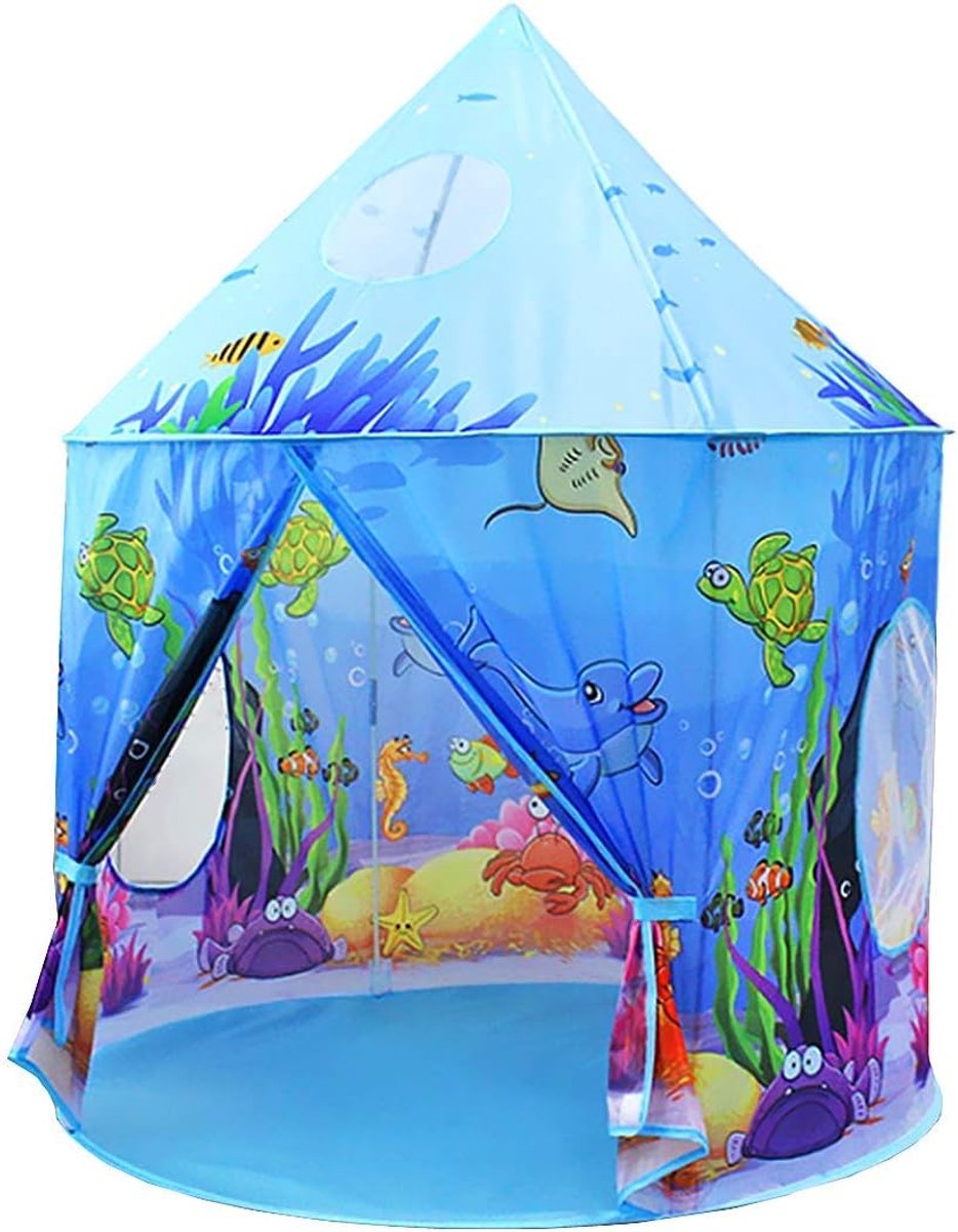 blauw, oceaan, speeltent voor jongens en meisjes, tent kinderkamer, verjaardags- en vakantiecadeaus voor kinderen