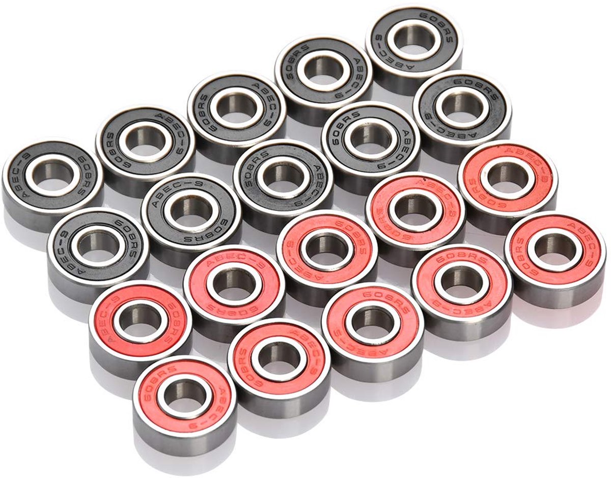 Lagers 608RS ABEC-9 Wrijvingsvrij, Metaal, Dubbel Afgeschermd, Miniatuur-Groefskateboard Voor Scooter, Inline Skates