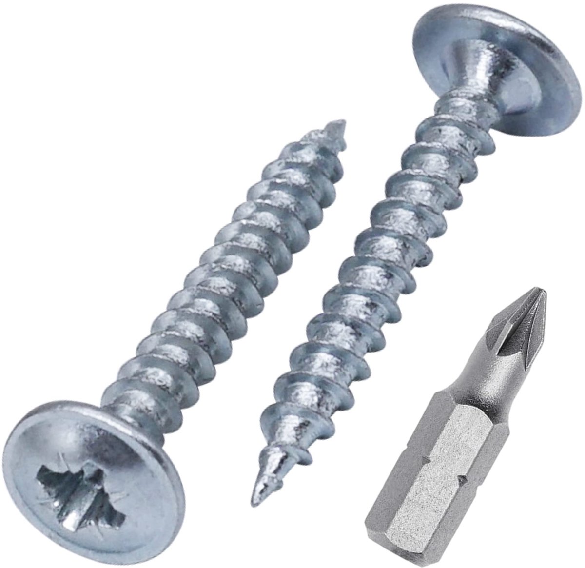 Omgoods - 550 Stuks Verzinkte Stalen Schroeven 3.5x30mm - Zelftappende Schroeven