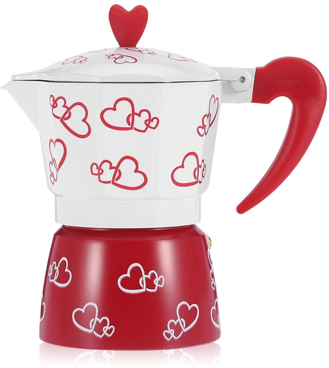 Omgoods - Moka Pot Stovetop - Aluminium Espresso Maker voor Italiaanse Koffie