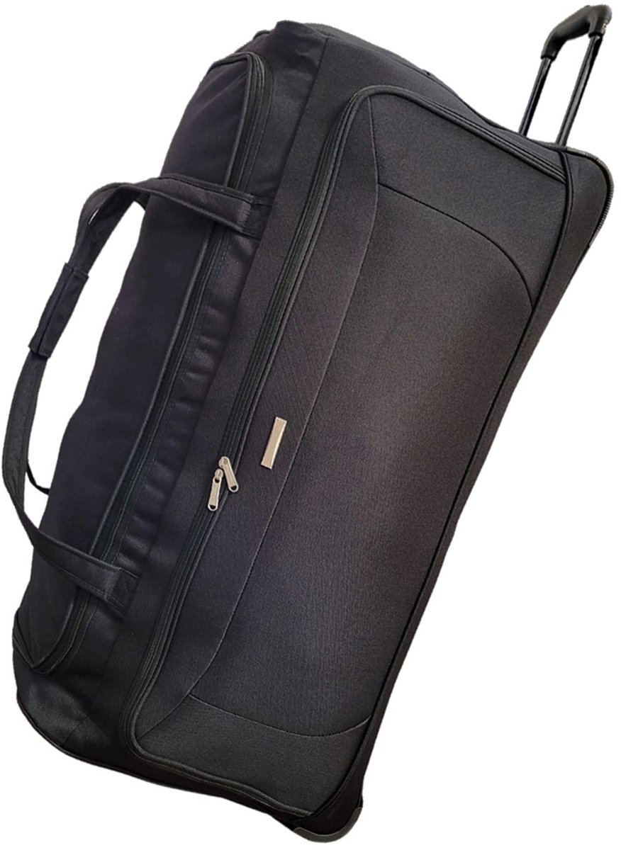 Omgoods - Grote Reistas met Wielen, 90cm, 182L, Zwart