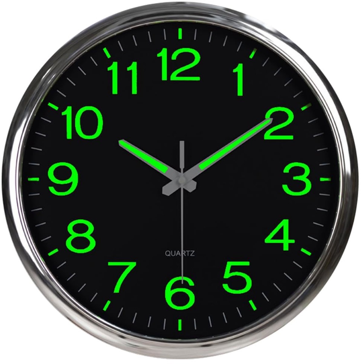 Omgoods - 30cm Luminous Wandklok - Glow in the Dark voor Thuis