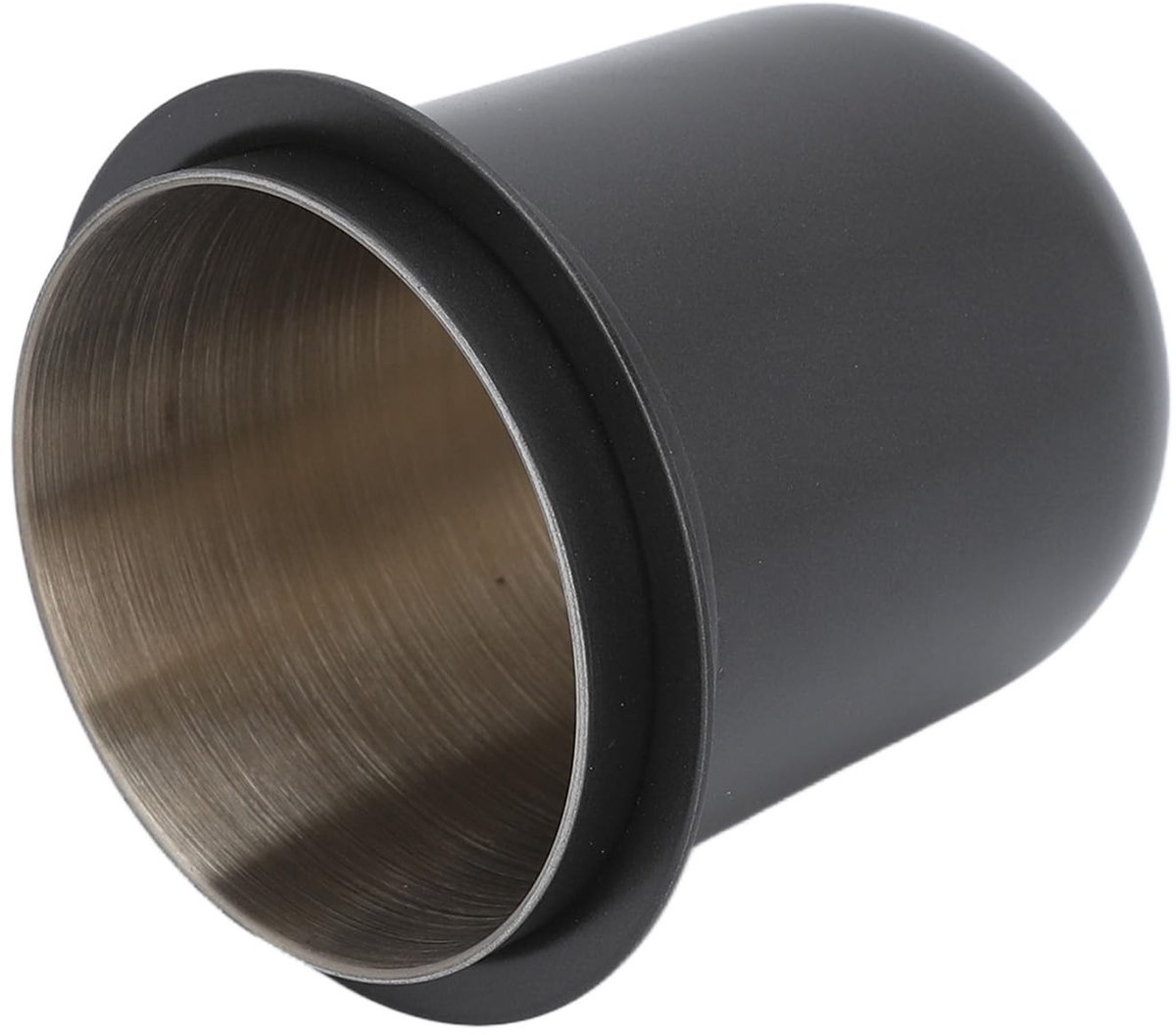 Omgoods- Koffie-Doseerbeker 150 Ml - Roestvrij Staal - Handsfree Gebruik - Universele Koffiefilterhouder - Compacte Afmetingen 68 x 58 x 73 Mm - Lichtgewicht 126 G - Koffiemaatbeker