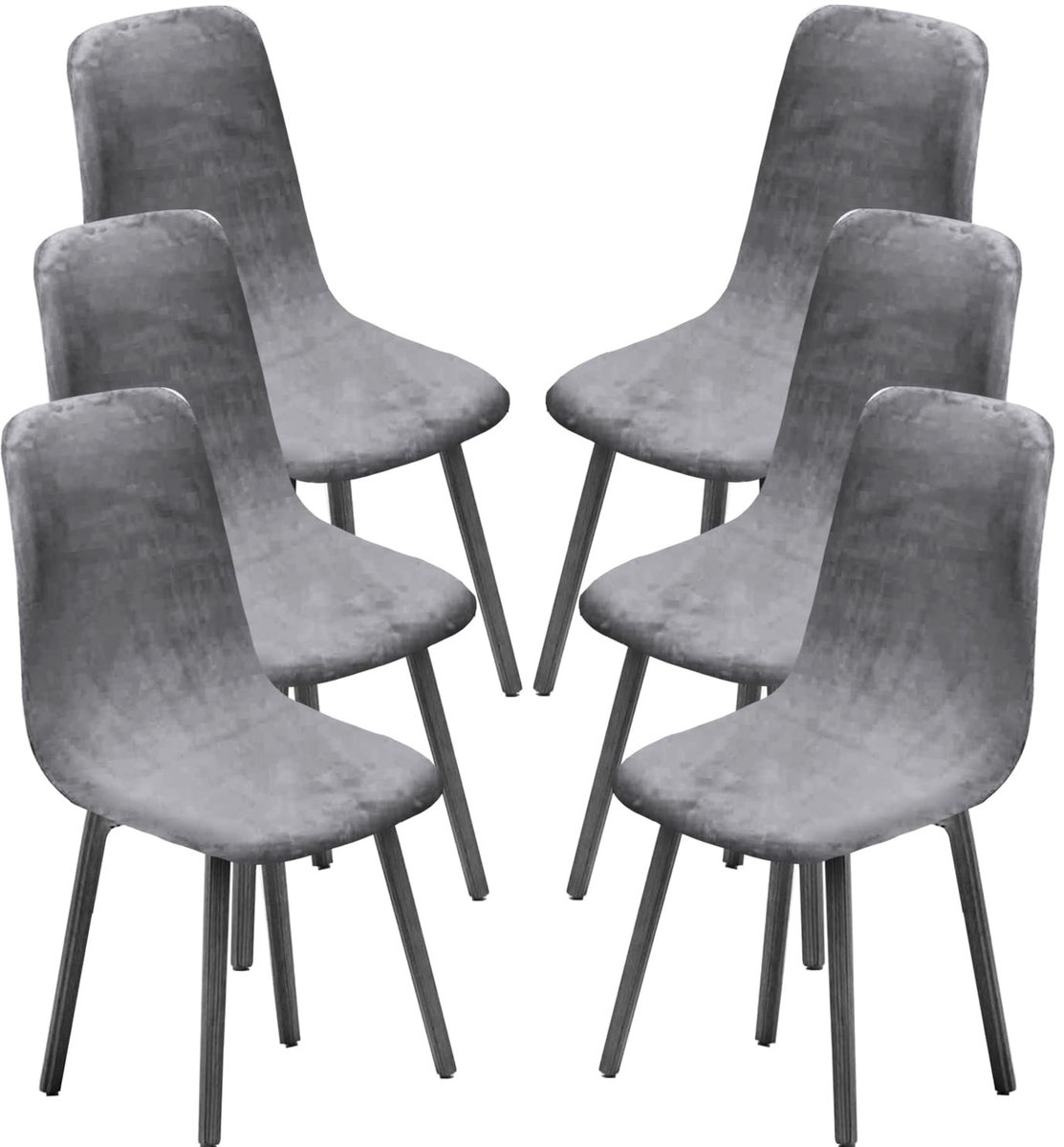 Omgoods - Eetkamerstoelen Set van 2/4/6 - Moderne Stoelen met Bekleding voor Eetkamer of Restaurant