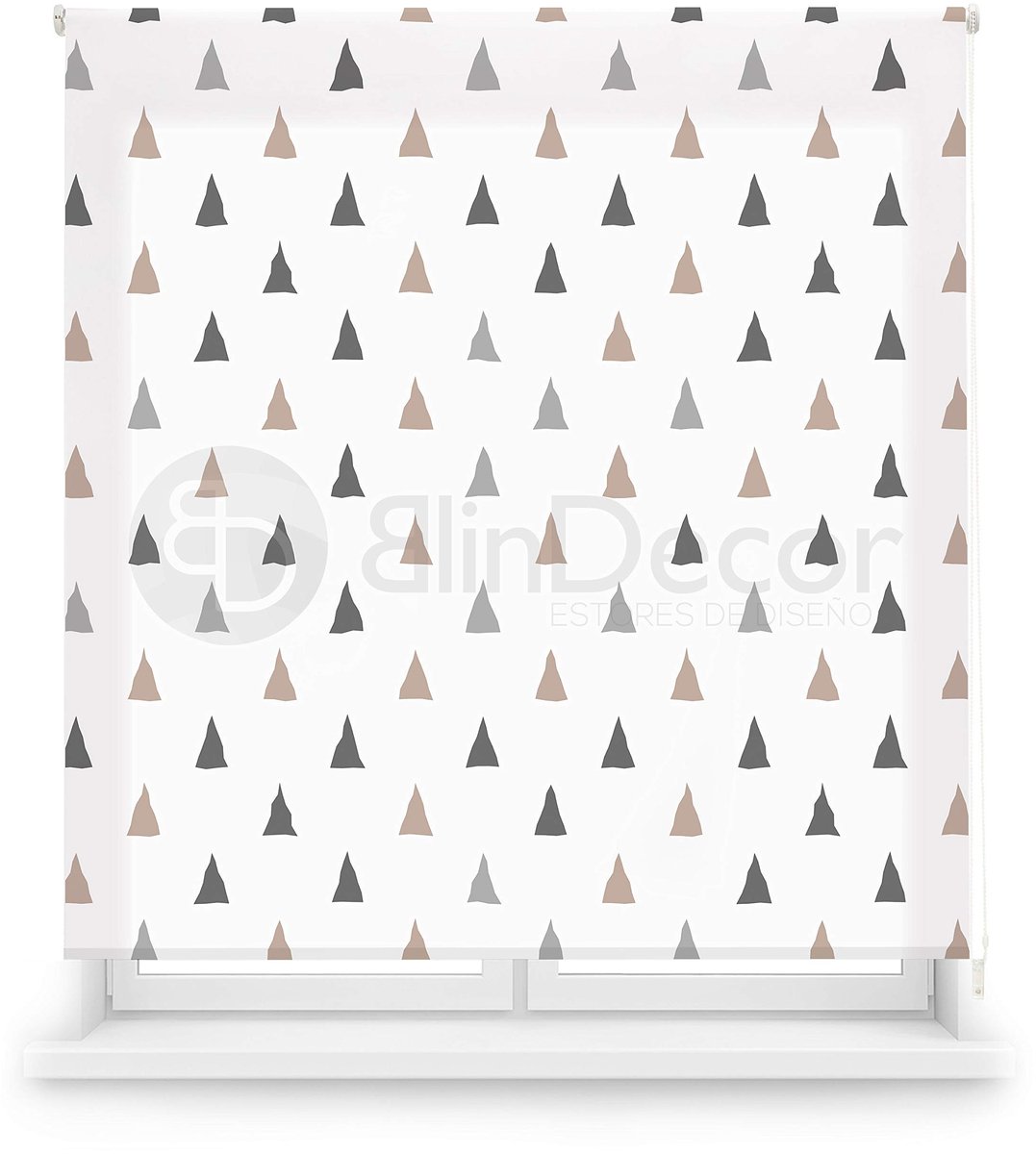 Omgoods - Transparant Rolgordijn met Digitale Print - 150 x 180 cm