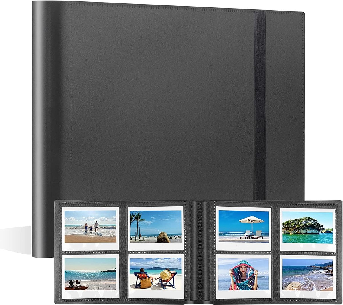 Omgoods - Photo Album voor Instax Wide 300/400 - 160 Foto's, Zwart