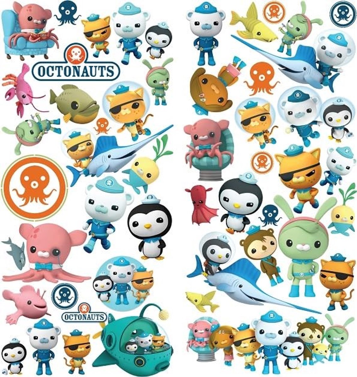 Omgoods - Octonauts Vinyl Wandsticker - Kindvriendelijk en Waterproof