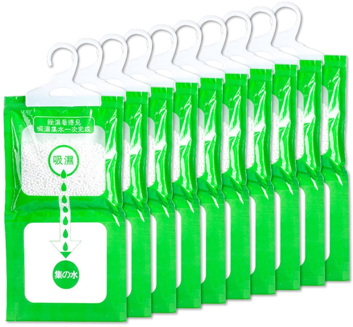 Omgoods - Pack van 10 Vochtabsorbers - Anti-Schimmel Dehumidifier voor Diverse Ruimtes