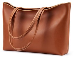 Omgoods - Grote Shopper Tas Dames - PU Leren Handtas voor Werk en Shopping