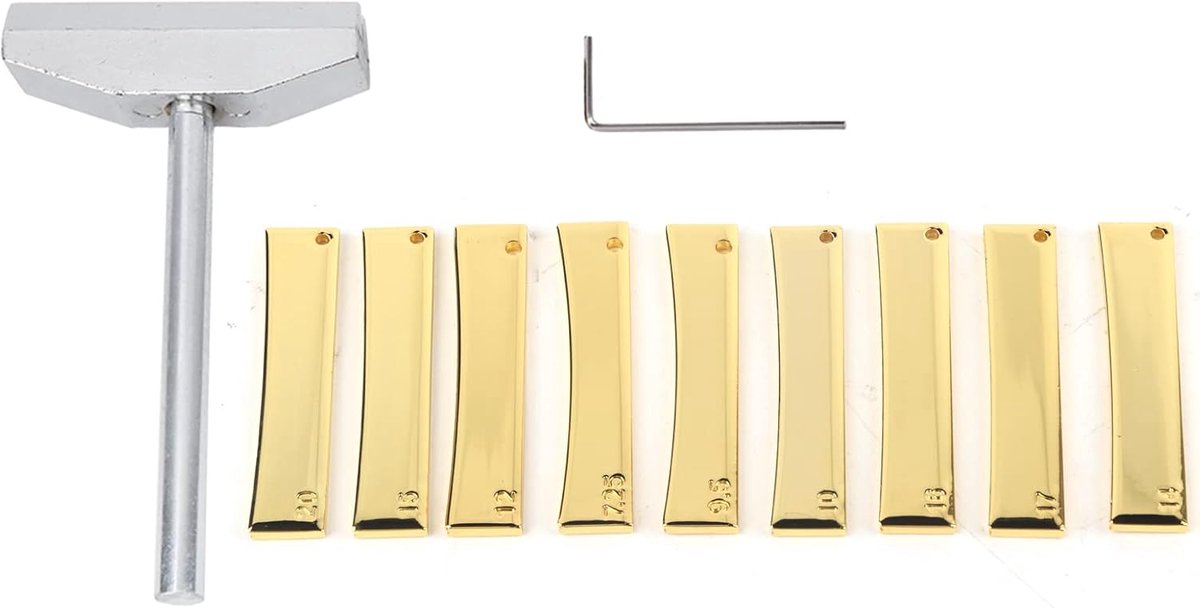 Elektrische Gitaar Gereedschapset Fret Press Caul Insert met Micro Motion Grooved Wrench voor Nauwkeurige Metingen Geschikt voor Doe-het-zelvers