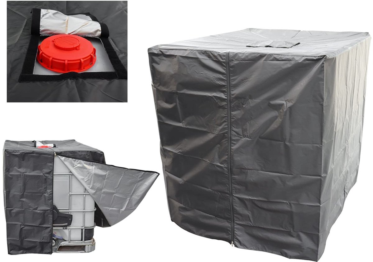 Omgoods - Tank Cover - 420D Waterdichte Beschermhoes voor 1000L Tanks