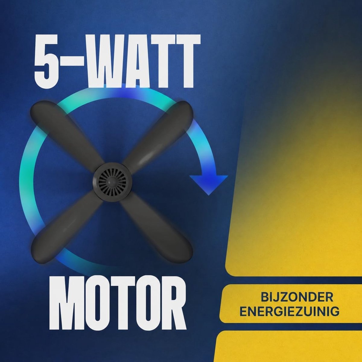 Mobiele Plafondventilator - Wit - Draagbaar en Stil - Eenvoudig te Monteren - Voor Binnen en Buiten – foto 4