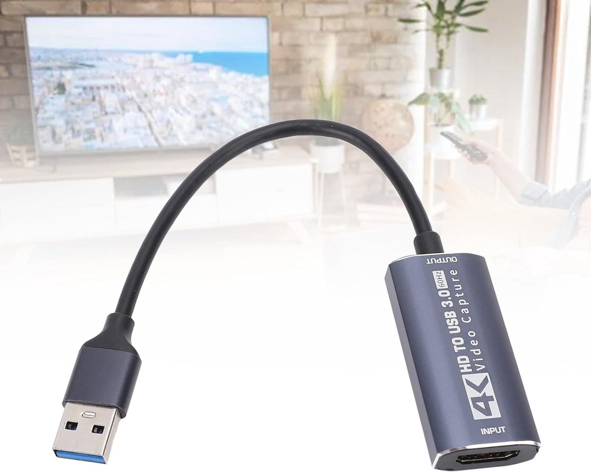 4K HDMI naar USB 3.0 Video Capture Apparaat voor Live Streaming en Opname van 1080P HD Video en Audio