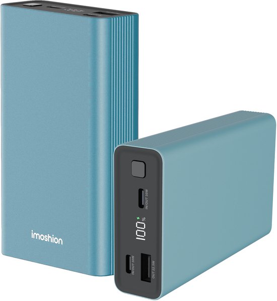 imoshion Powerbank 20000 mAh 30W Snellader Groen