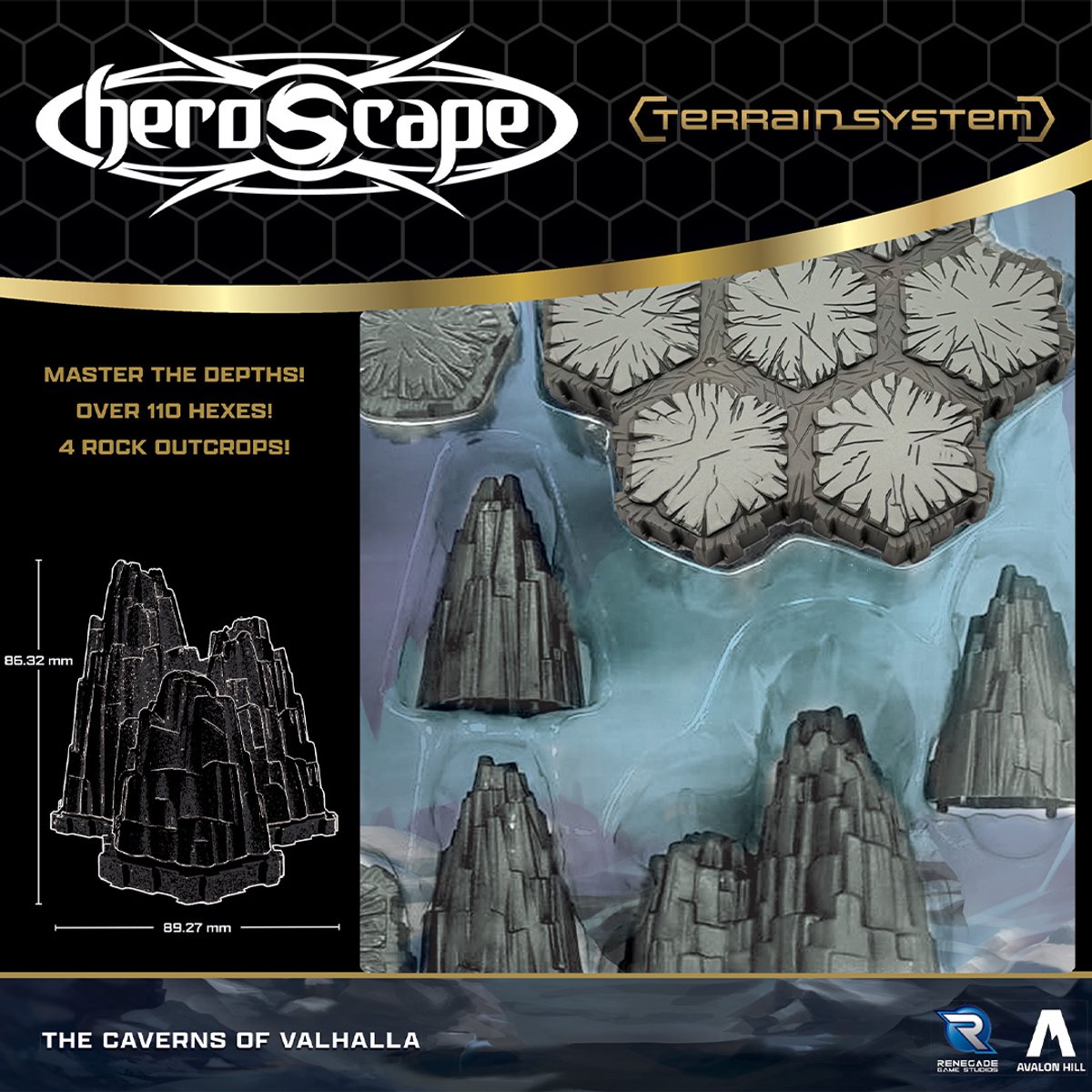Heroscape: The Caverns of Valhalla Terrain - Bordspel uitbreiding - Engels