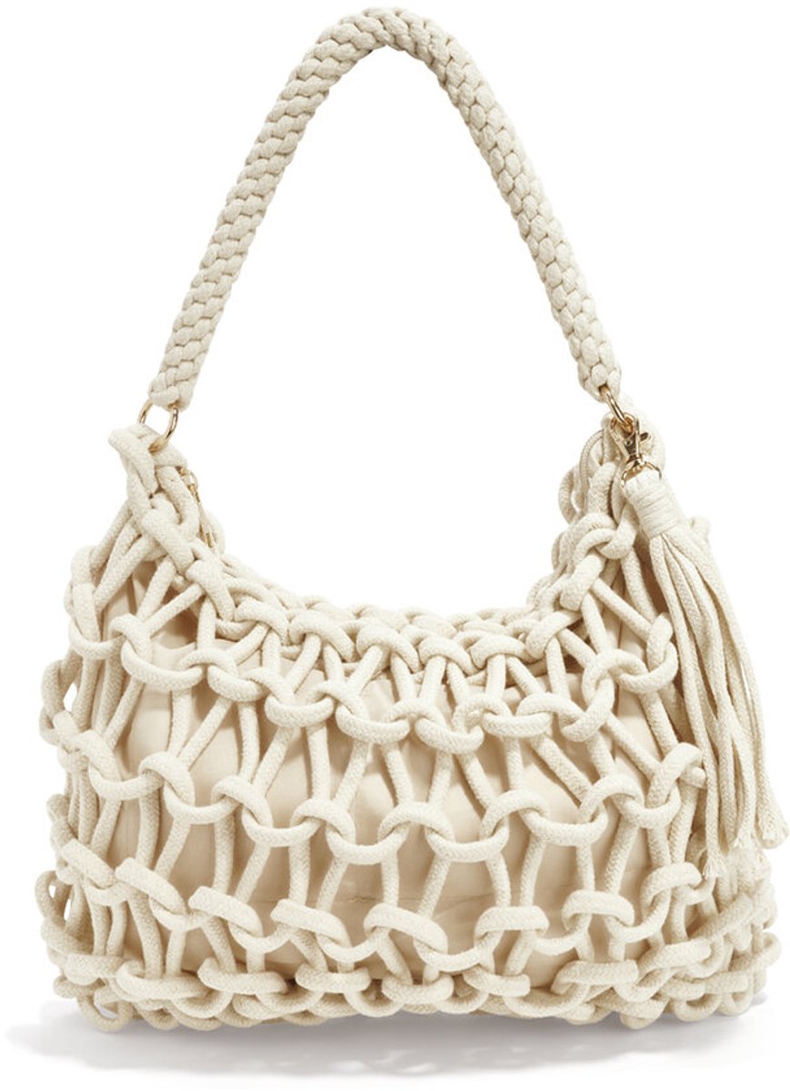 Bijoutheek Tas (Fashion) Macrame Off-White