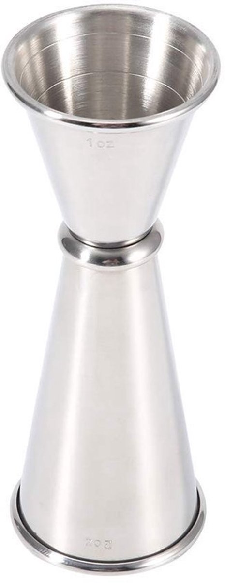 Dailygoods- Cocktail Jigger 2 Oz/1 Oz - Barman - Roestvrij Staal