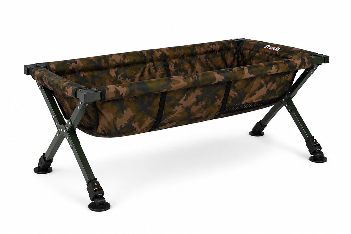 Traxis Camouflage - Carp Cradle XXL - Karper Onthaakmat - Verstelbare Poten - Opvouwbaar