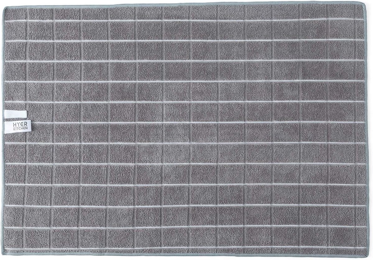 theedoeken - zacht, super absorberend en pluisvrij, keukenhanddoeken - 8 stuks (groen met rasterpatroon), 66 x 45,7 cm