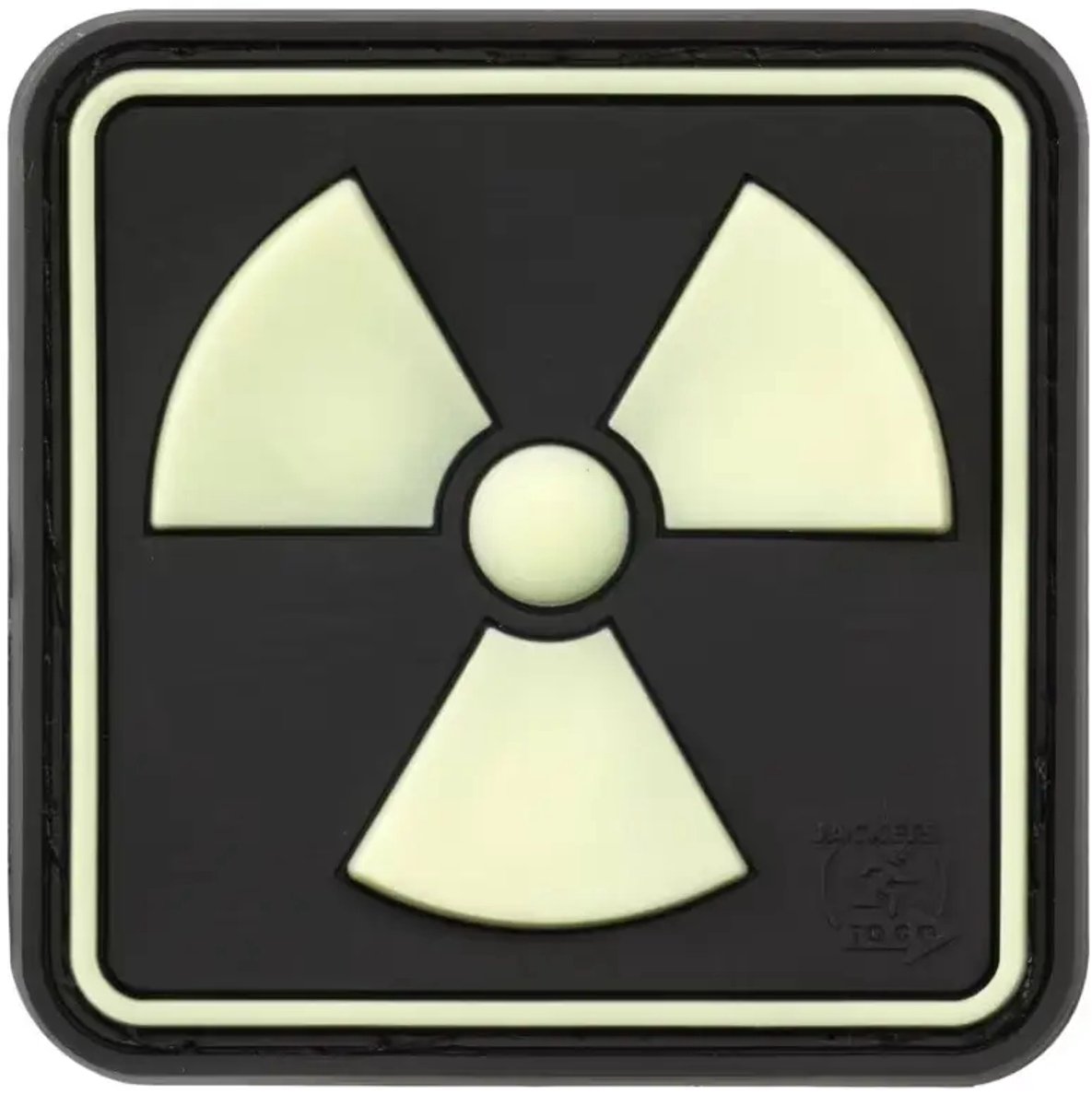 Rubberen badge JTG Radioactive