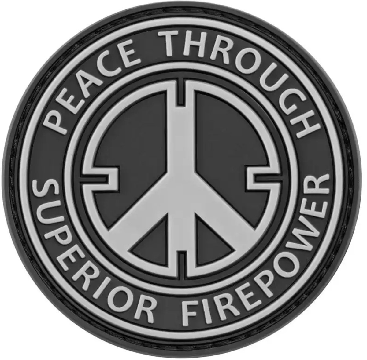 Rubberen badge JTG Peace