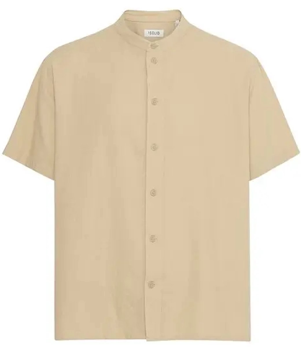 Mandarijnkraag shirt Solid Allan
