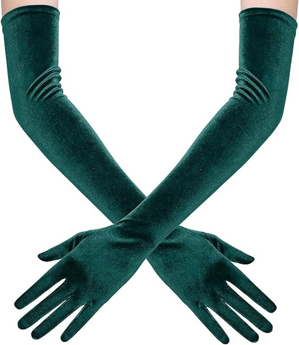 fluwelen ellebooglengte wanten warme handschoenen velours lange handschoenen 1920 stijl klassieke opera party kostuum accessoires voor volwassenen