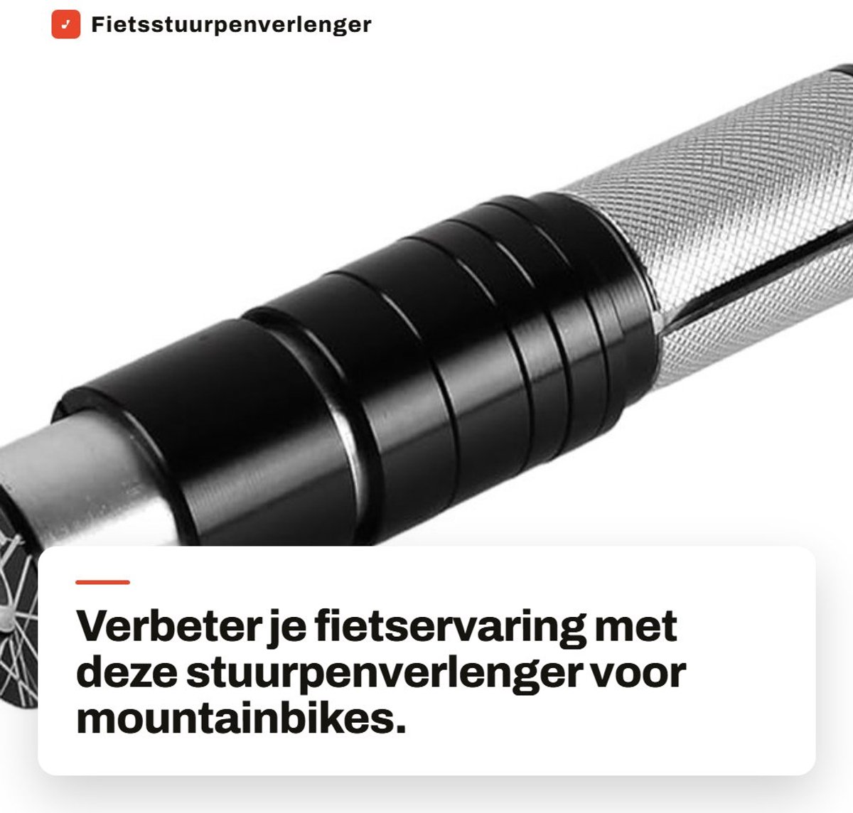 Dailygoods- Stuurpenverlenger - Laag profiel 18,2 mm - Verstelbare hoogte 3-55 mm - Binnendiameter 24,6-25,4 mm - Antislipgreep - Trillingsreductie - Stuurverhoger
