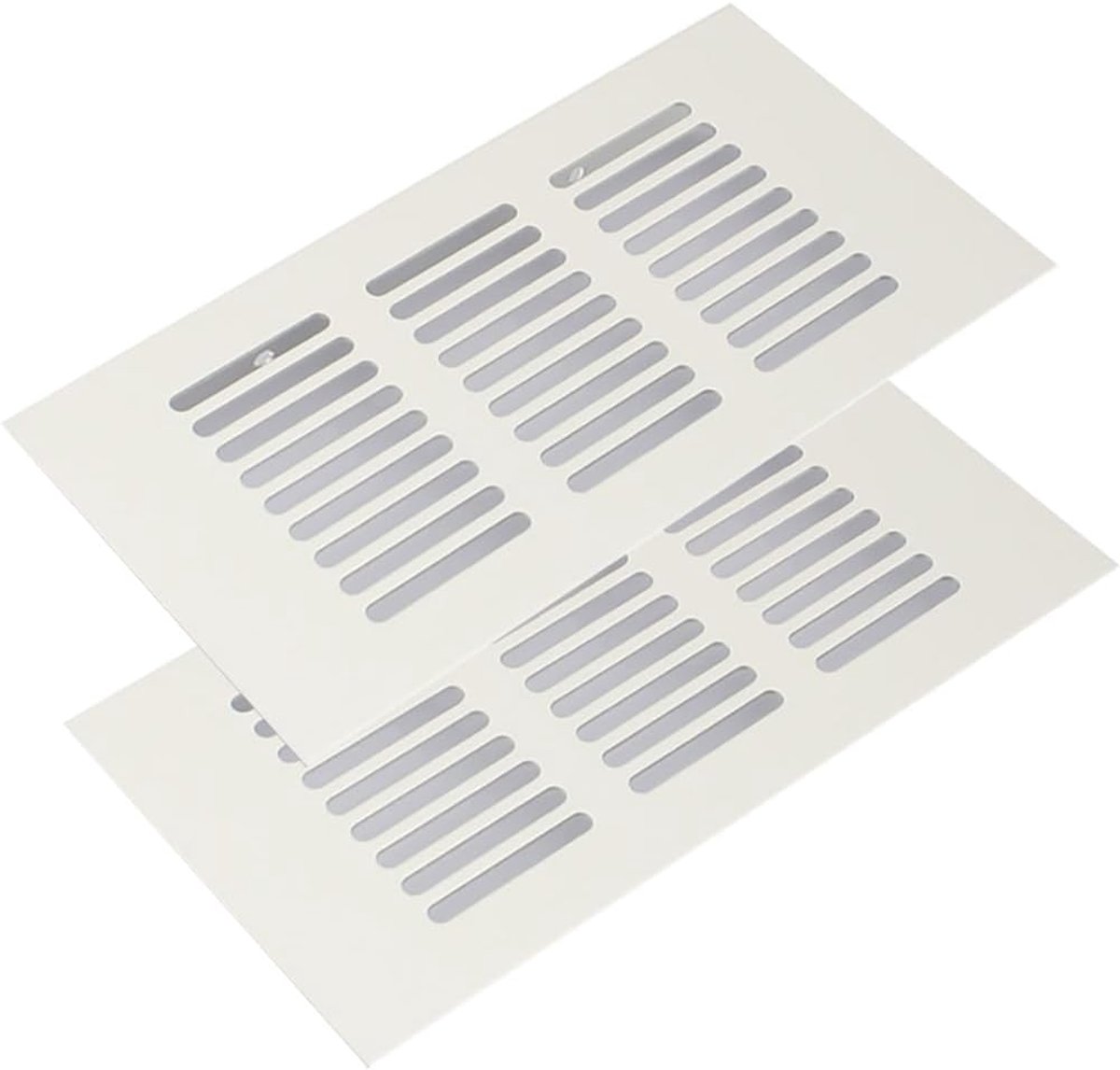 Ventilatierooster Aluminium - Ventilatiegaas Kast - Luchtcirculatie Verbeteren - Meerdere Gaasgaten - 50x150-600 mm - Aluminiumkleur