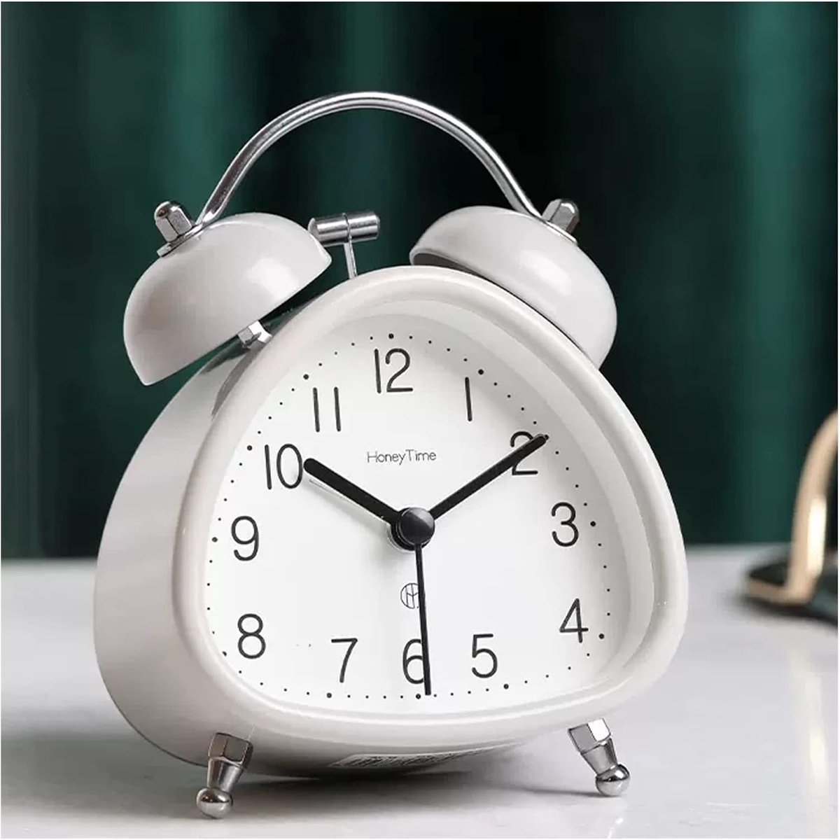 Wekker - Digitale Klok - Wakker Worden - Grote Cijfers - 47 inch - Wit