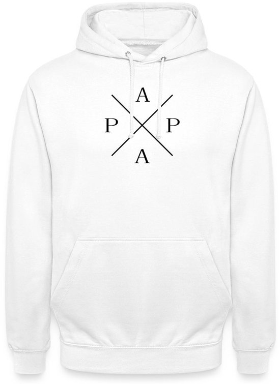 Papa Letters Voor Vaderdag Hoodie Unisex