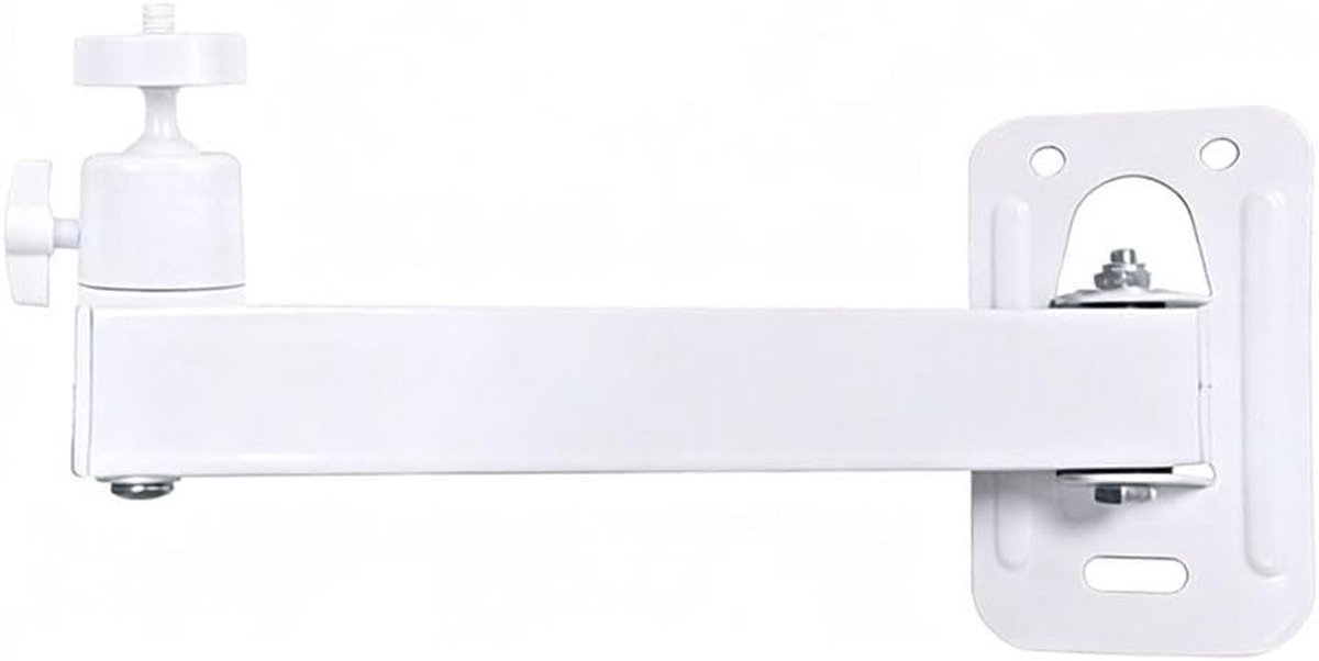 Projectorhouder Muur - Projector Beugel - Thuisbioscoop Instellen - Verstelbare Arm - 20-35cm - Wit