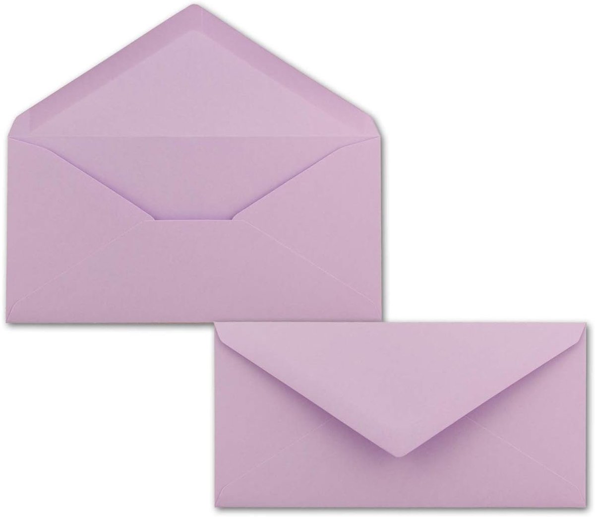 Lila Enveloppen - Papieren Brievenbussen - Uitnodigingen Versturen - Zonder Venster - 11 x 22 cm - Lila