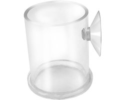 Aquarium Voerring - Visvoerhouder - Vissen Voeren - Transparant Acryl - 2 Stuks - Transparant