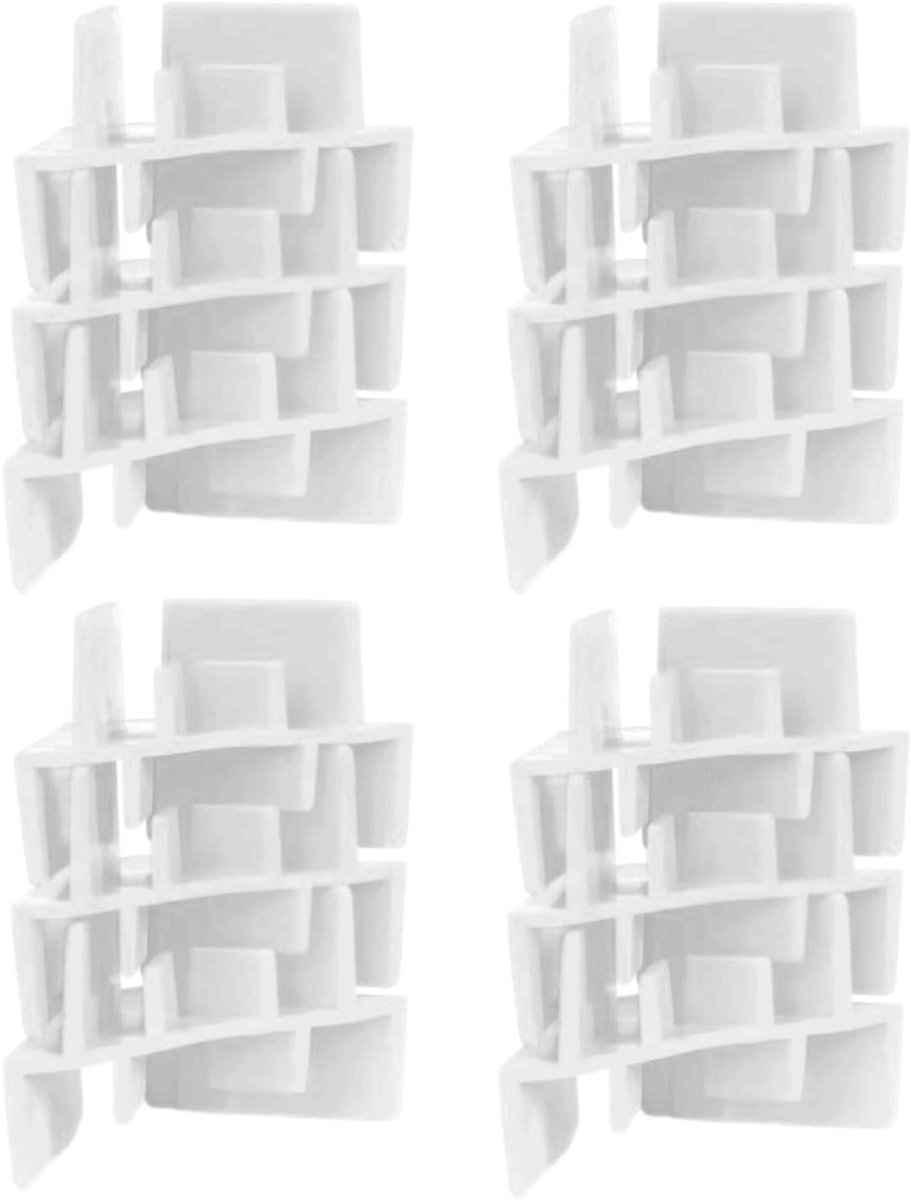 Vriezer Scheidingswanden - Tray Organizers - Voedsel Opslag - Kaartsleuf Ontwerp - 12 Stuks - Wit