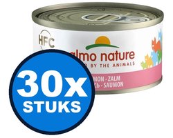 30x Almo Nature - HFC - Kattenvoer - Natvoer in Gelei- Zalm - 85g