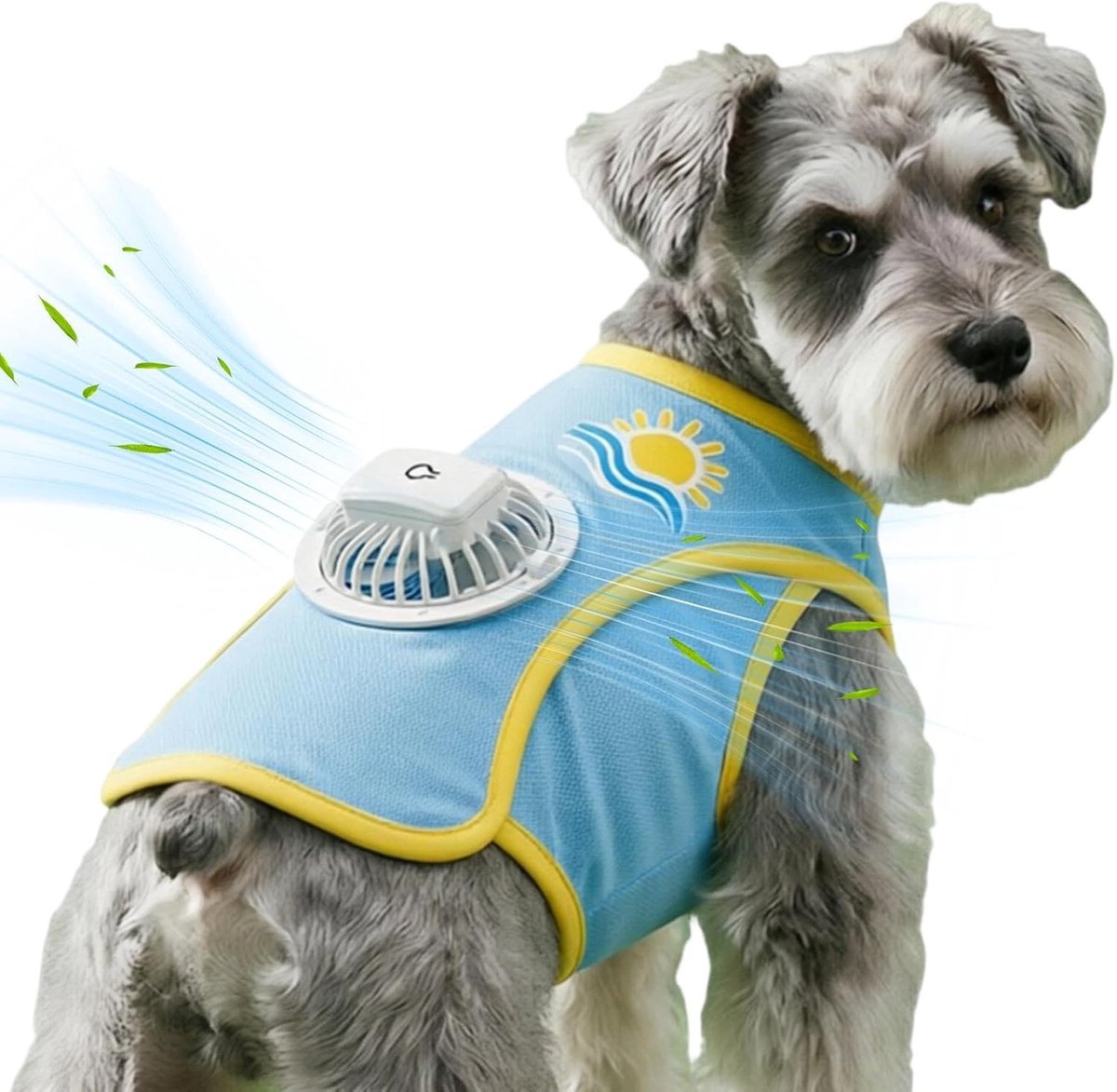 Honden Koelvest - Huisdier Koelshirt - Zomerse Activiteiten - Ventilator met 3 Snelheden - Maat M - Blauw