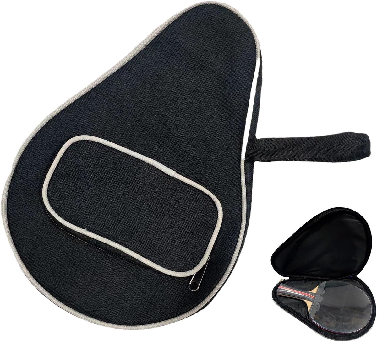 Tafeltennisbatje Tas - Rackethoes Beschermhoes - Sportuitrusting Beschermen - Robuust Materiaal - 29 x 19 cm - Uniek