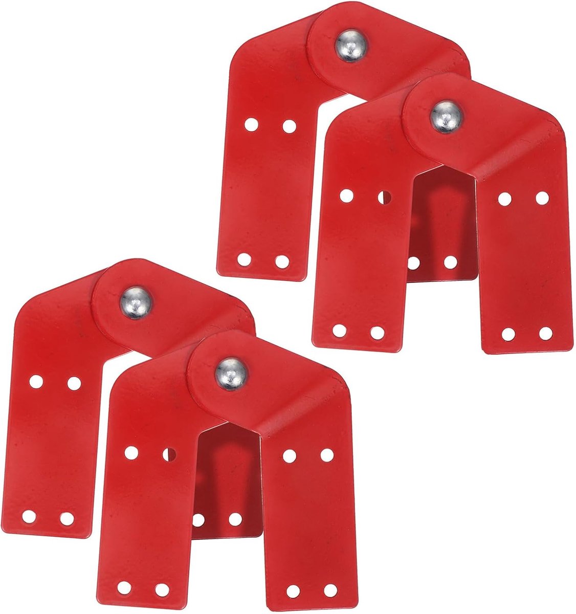Ladder Scharnieren - Ladderonderdelen - Verbeterde Stabiliteit - Corrosiebestendig Staal - 145 cm - Rood