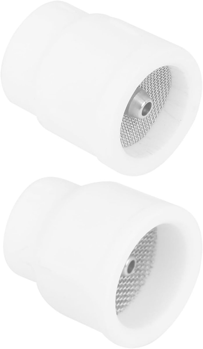 Keramische Lasbekers - Booglas Onderdelen - Precisie Lassen - Hittebestendig Materiaal - 2 Stuks - Wit