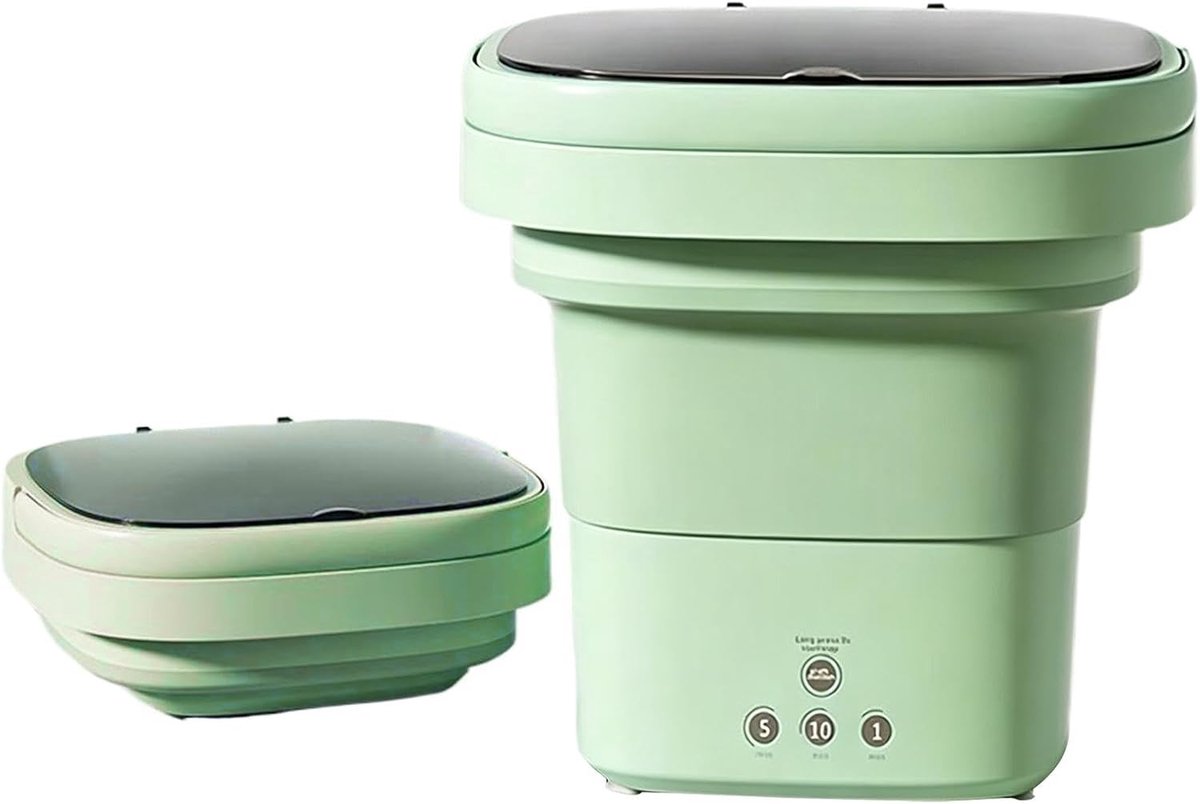 Mini Wasmachine Opvouwbaar Compacte Wasmachine Reis Kleding Schoonmaken Stille Werking 29 x 16 x 29 cm
